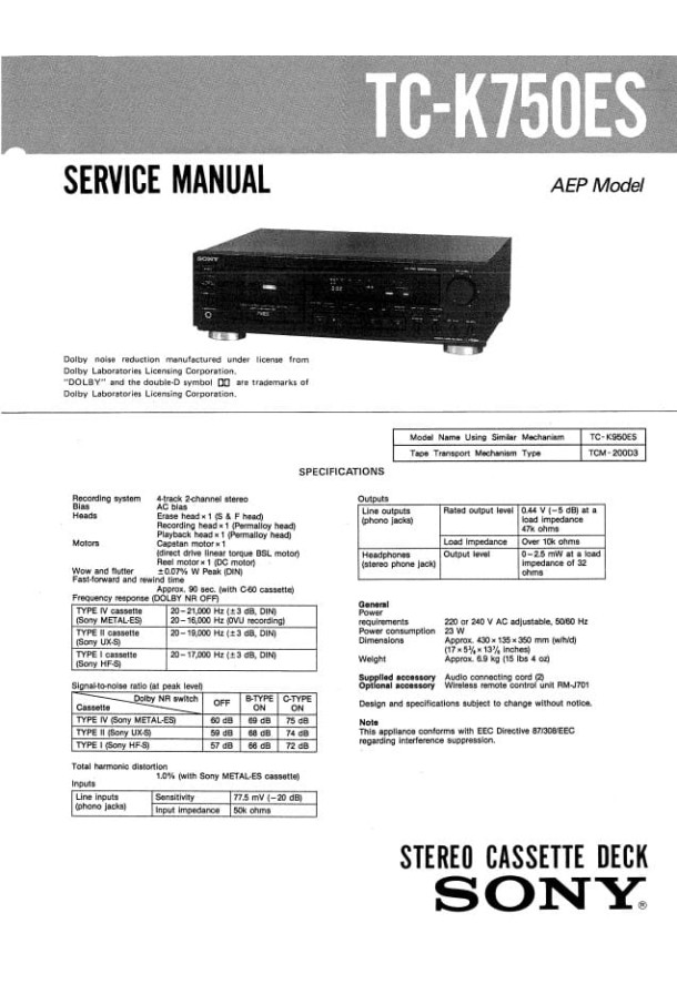 TC-K750ES